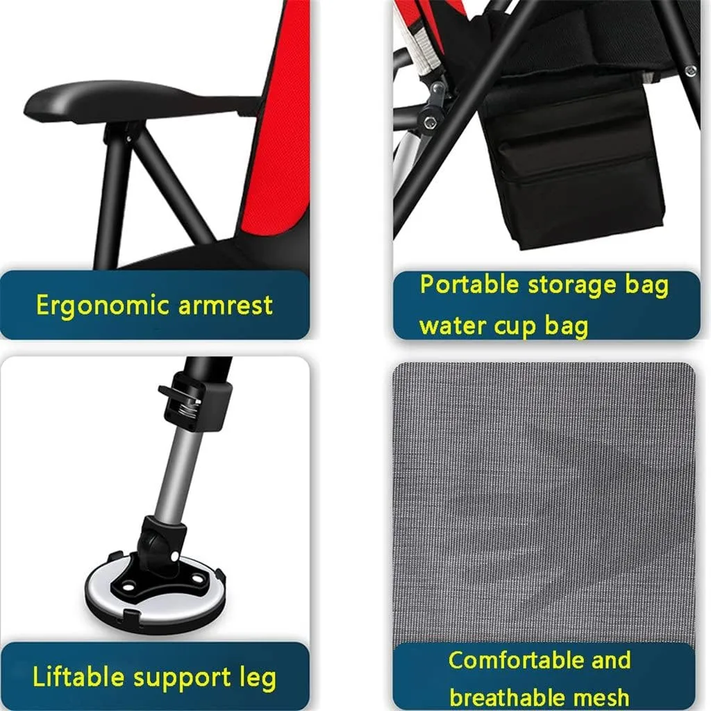 Camping Chairs, Fishing Chair Fishing Stool Outdoor All-Terrain Aluminum Armchair Folding Multi-Functional Portable Fishing Gear Chair/a/As Shown