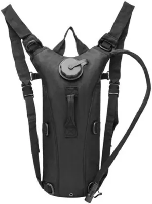 Camping Hydration Backpack with Removable 3L Water Bag, Waterproof Outdoor Cycling and Hiking Pack, Green (Black)