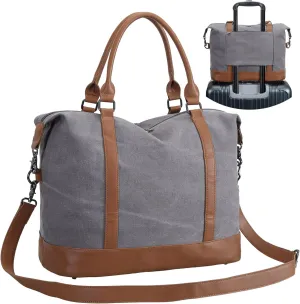 CAMTOP Women Ladies Travel Bag Canvas Weekend Overnight Carry On Luggage Bags