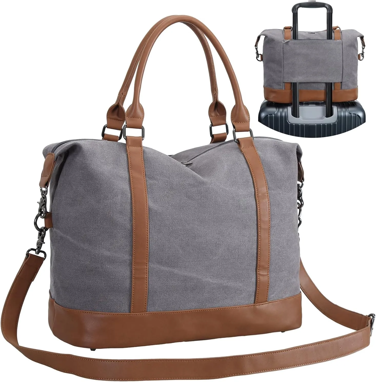 CAMTOP Women Ladies Travel Bag Canvas Weekend Overnight Carry On Luggage Bags