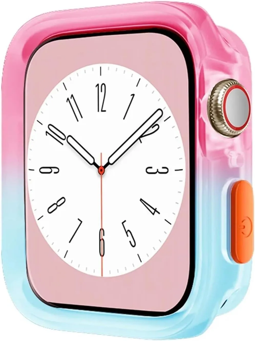 Candy Color Case For Apple Watch Cases 40MM 41MM 44MM 45MM Soft Silicone Transparent Protective Bumper For iWatch Series 9/8/7/6/5/Se Cases