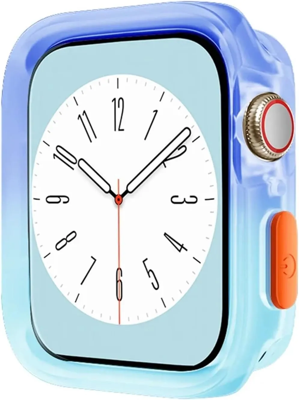 Candy Color Case For Apple Watch Cases 40MM 41MM 44MM 45MM Soft Silicone Transparent Protective Bumper For iWatch Series 9/8/7/6/5/Se Cases