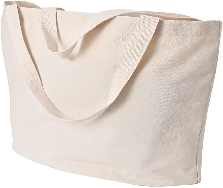 Canvas Heavy Duty Huge XXXL Grocery Bag Shopping Tote Moving Bag Laundry Bag