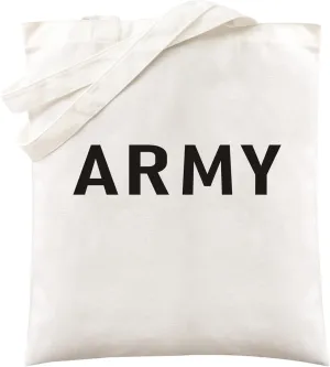 Canvas Shoulder Tote Bag for Men Women - Veteran's Tribute Graphic Unisex Reusable Grocery Bags