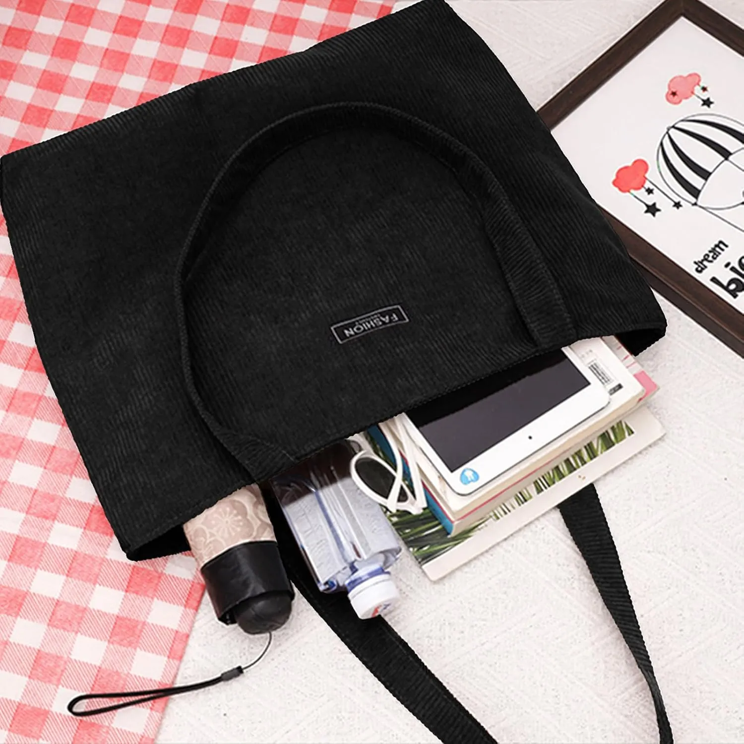 Canvas Tote Bag for Women - Crossbody, Shoulder, Travel & Beach Bag