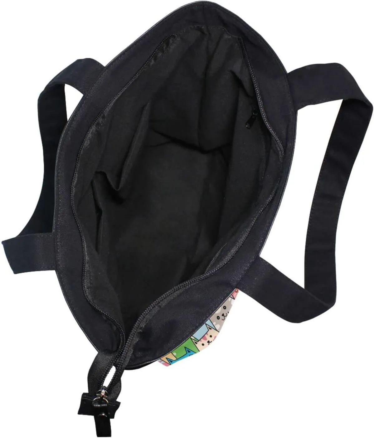 Canvas Tote Bag for Women with Zipper,Lady Tote Bag Canvas Tote Purse Canvas Handbag for Work Travel