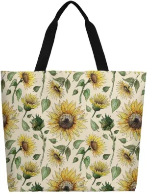 Canvas Tote Bag Large Casual Shoulder Bag for Women Handbag Reusable Beach Shopping Gym Picnic Travel Grocery Bag