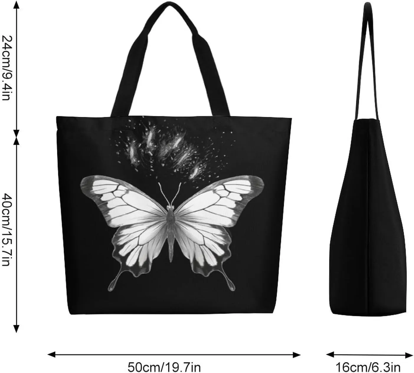 Canvas Tote Bag Large Women Casual Shoulder Bag Handbag Reusable Beach Shopping Grocery Bag For Outdoors