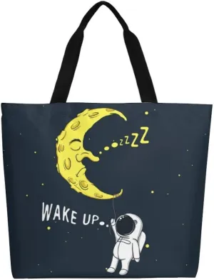 Canvas Tote Bag Large Women Casual Shoulder Bag Handbag Reusable Beach Shopping Grocery Bag For Outdoors