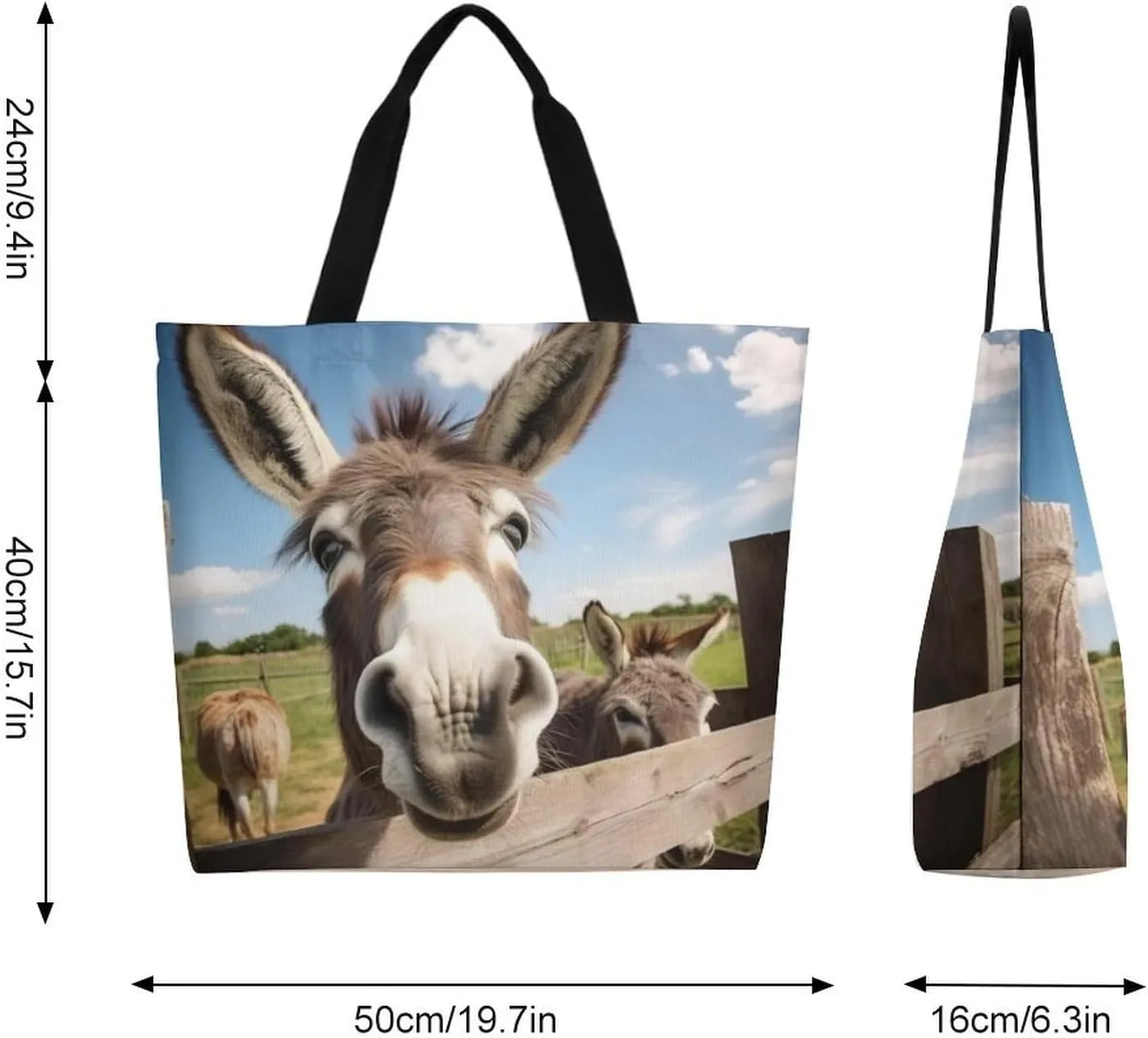 Canvas Tote Bag Large Women Casual Shoulder Bag Handbag Reusable Beach Shopping Grocery Bag For Outdoors