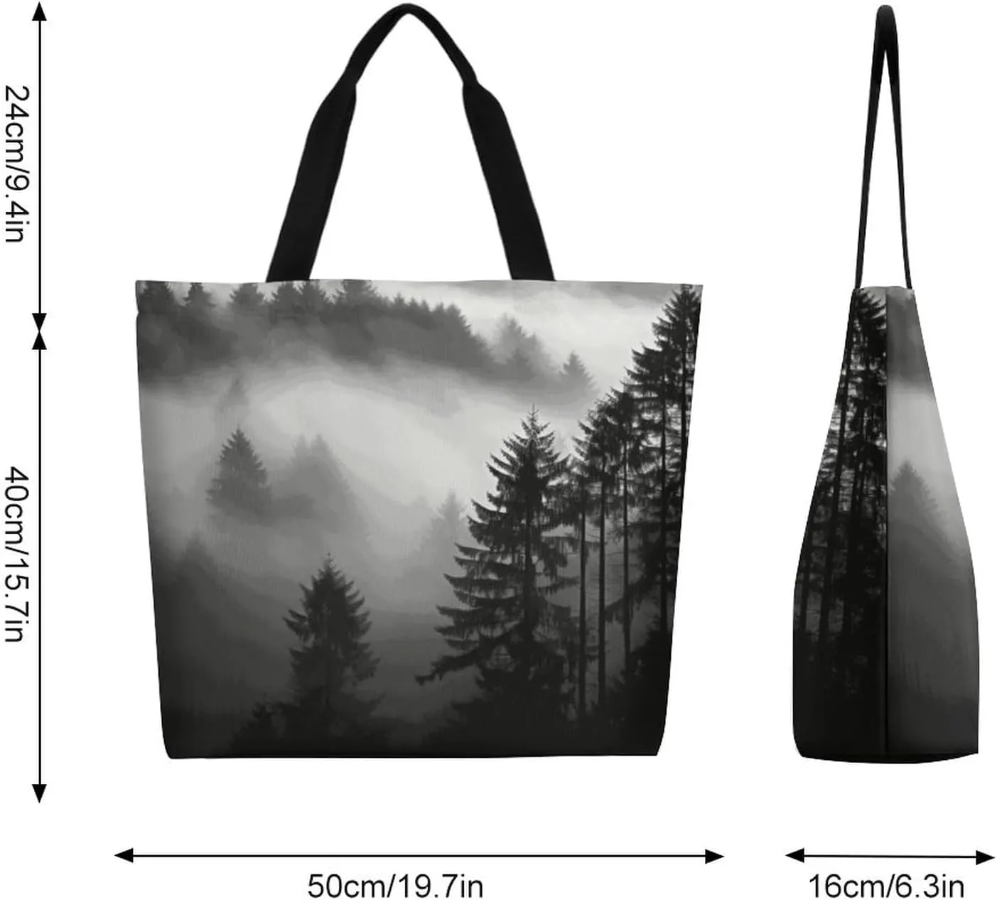 Canvas Tote Bag Large Women Casual Shoulder Bag Handbag Reusable Beach Shopping Grocery Bag For Outdoors