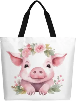 Canvas Tote Bag Large Women Casual Shoulder Bag Handbag Reusable Beach Shopping Grocery Bag For Outdoors