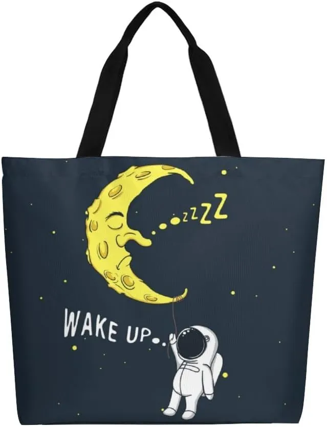 Canvas Tote Bag Large Women Casual Shoulder Bag Handbag Reusable Beach Shopping Grocery Bag For Outdoors