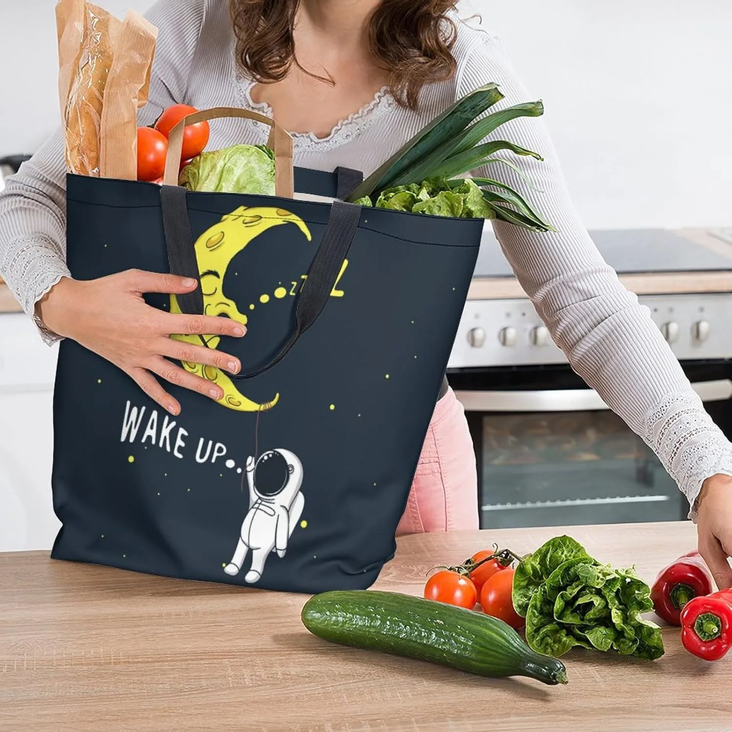 Canvas Tote Bag Large Women Casual Shoulder Bag Handbag Reusable Beach Shopping Grocery Bag For Outdoors