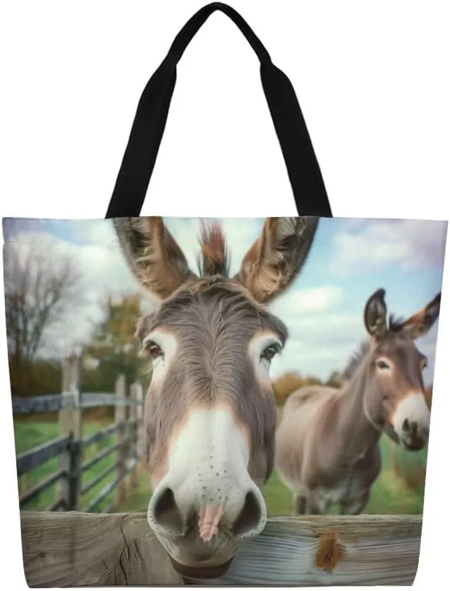 Canvas Tote Bag Large Women Casual Shoulder Bag Handbag Reusable Beach Shopping Grocery Bag For Outdoors