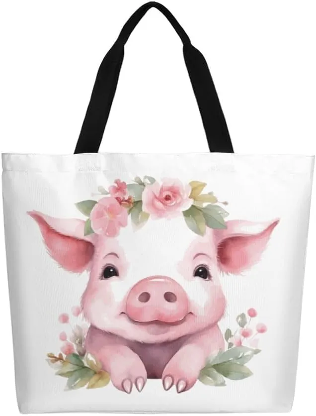 Canvas Tote Bag Large Women Casual Shoulder Bag Handbag Reusable Beach Shopping Grocery Bag For Outdoors