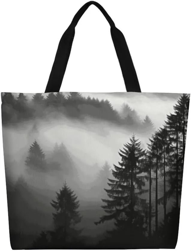 Canvas Tote Bag Large Women Casual Shoulder Bag Handbag Reusable Beach Shopping Grocery Bag For Outdoors