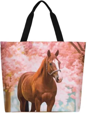 Canvas Tote Bag - Large Women's Casual Shoulder Handbag - Reusable Beach & Shopping Grocery Bag for Outdoors
