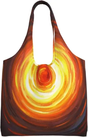 Canvas Tote Bag, Washable Cute Reusable Shoulder Hand Purse bags for Women Shopping Gifts Beach(Ember Glows Print)