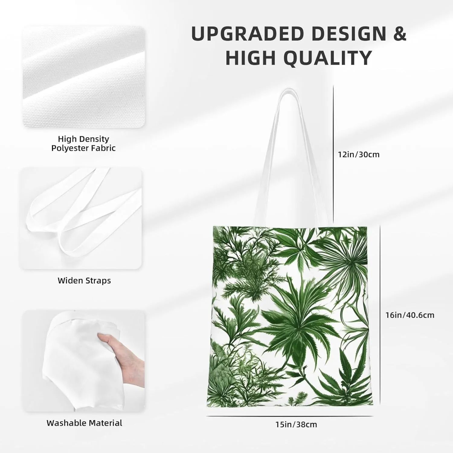Canvas Tote Bags For Women,Tote Bag,Canvas Crossbody Bag For Office,Travel,Christmas Gift,Many Small Cactus Art Print