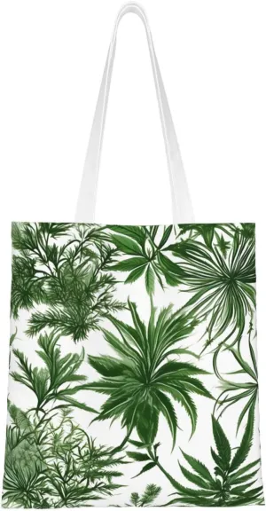 Canvas Tote Bags For Women,Tote Bag,Canvas Crossbody Bag For Office,Travel,Christmas Gift,Many Small Cactus Art Print
