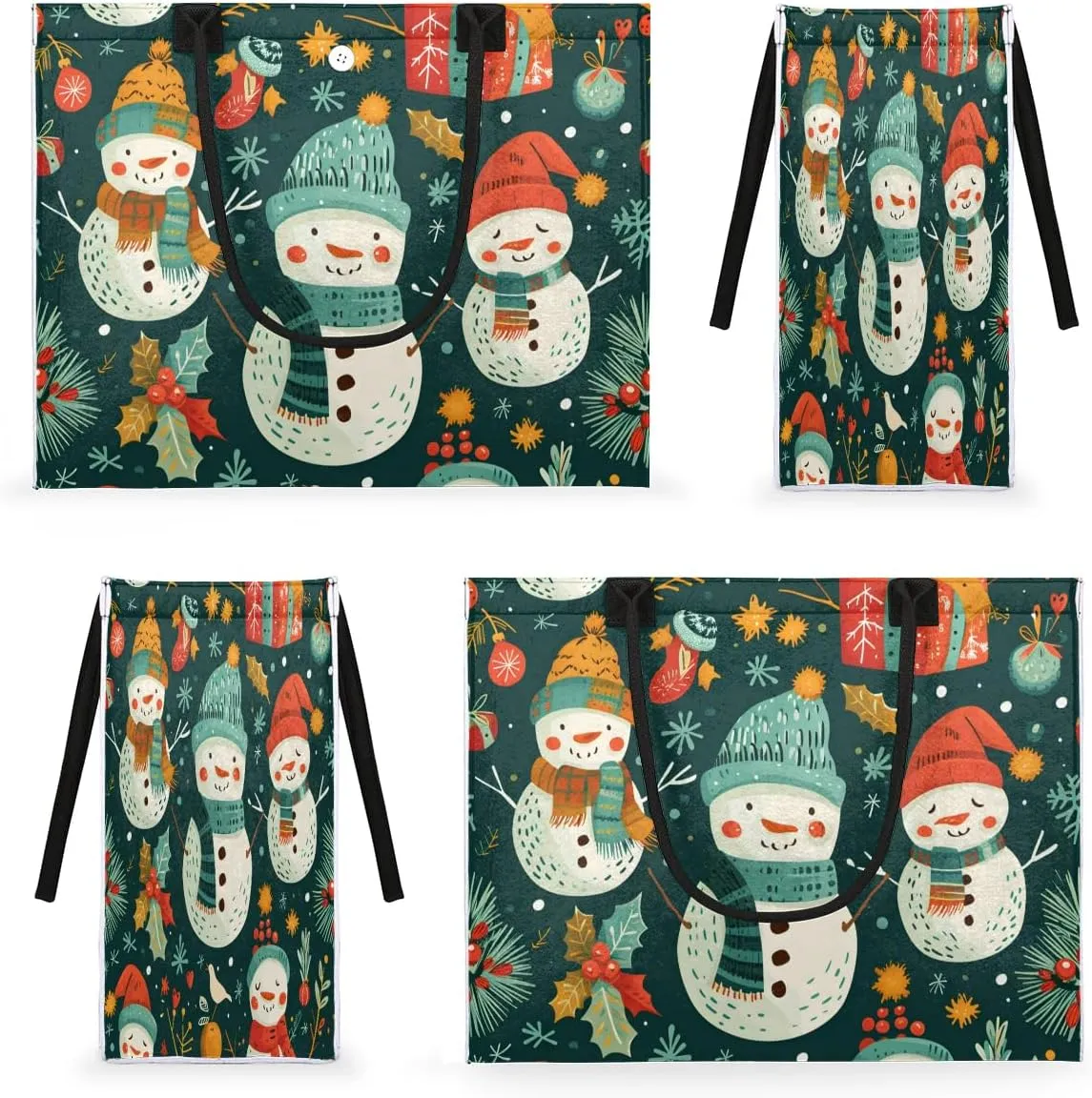 Canvas Tote Bags, Reusable Canvas Bags Use For Grocery Bags, Shopping Bags, Work, Daily Use