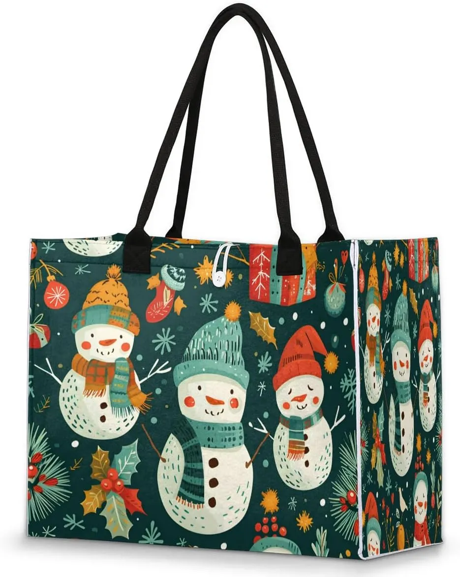 Canvas Tote Bags, Reusable Canvas Bags Use For Grocery Bags, Shopping Bags, Work, Daily Use