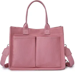 Canvas Tote for Women - Beach & Travel, Laptop Shoulder Bag - Cute Teacher Purse