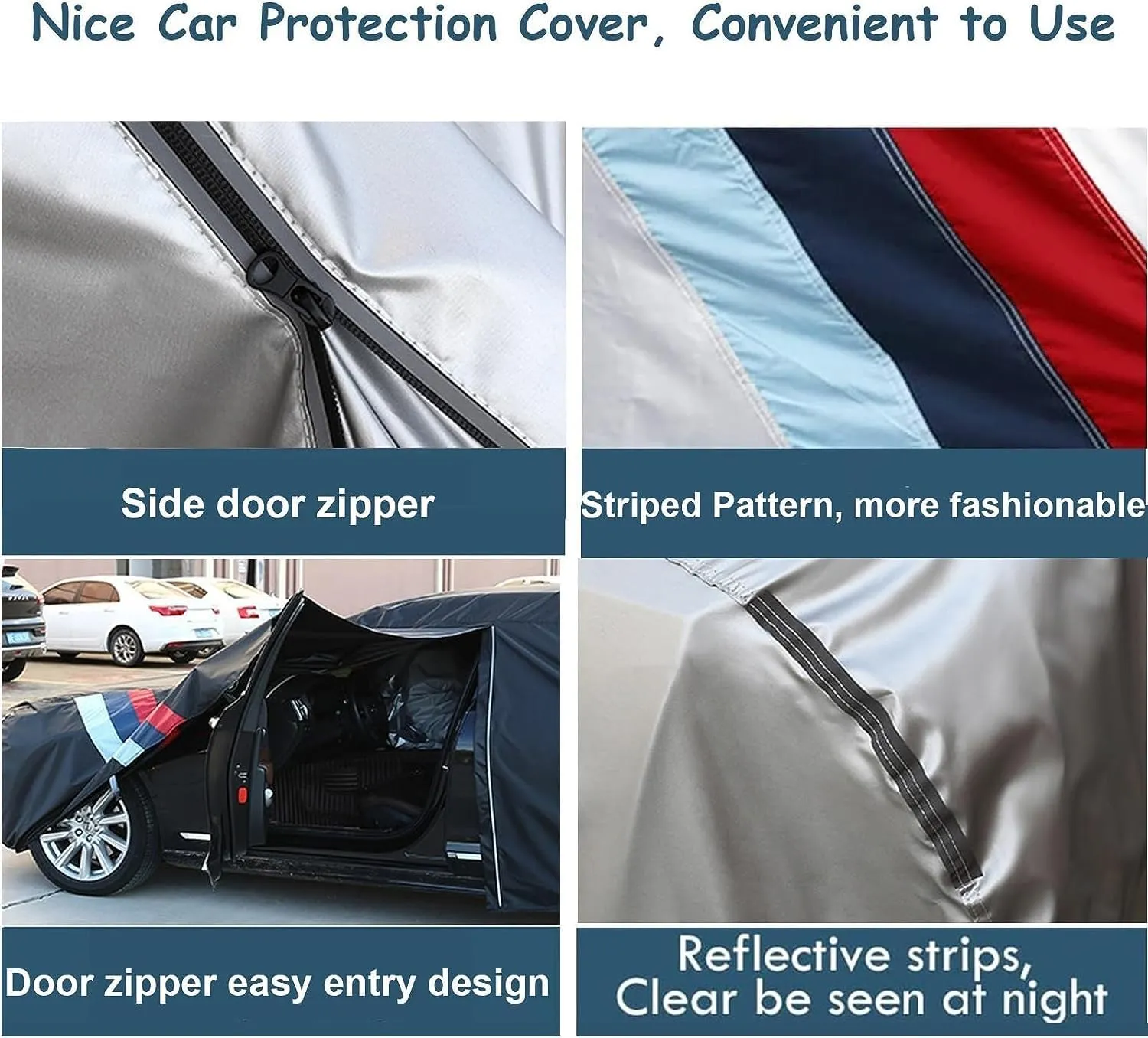 Car Cover Waterproof Compatible with Ligier Ambra/BE UP/Due/JS RC/Js50/Nova Outdoor Car Covers Weather Waterproof Breathable Large Car Cover with Zipper,Custom Full Car Cover,for Snow Rain Protection