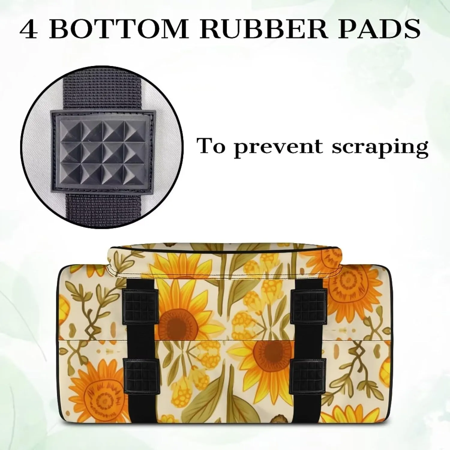 Cartoon Sunflower Sewing Machine Carrying Case Flower Sewing Machine Cover Dust Cover for Sewing Accessories Scissors Crochet Hooks Convenient Floral Pattern Gifts for Mother