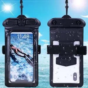Case Cover, Compatible with Bluboo D6 PRO，d6 Black Waterproof Pouch Dry Bag (Not Screen Protector Film)