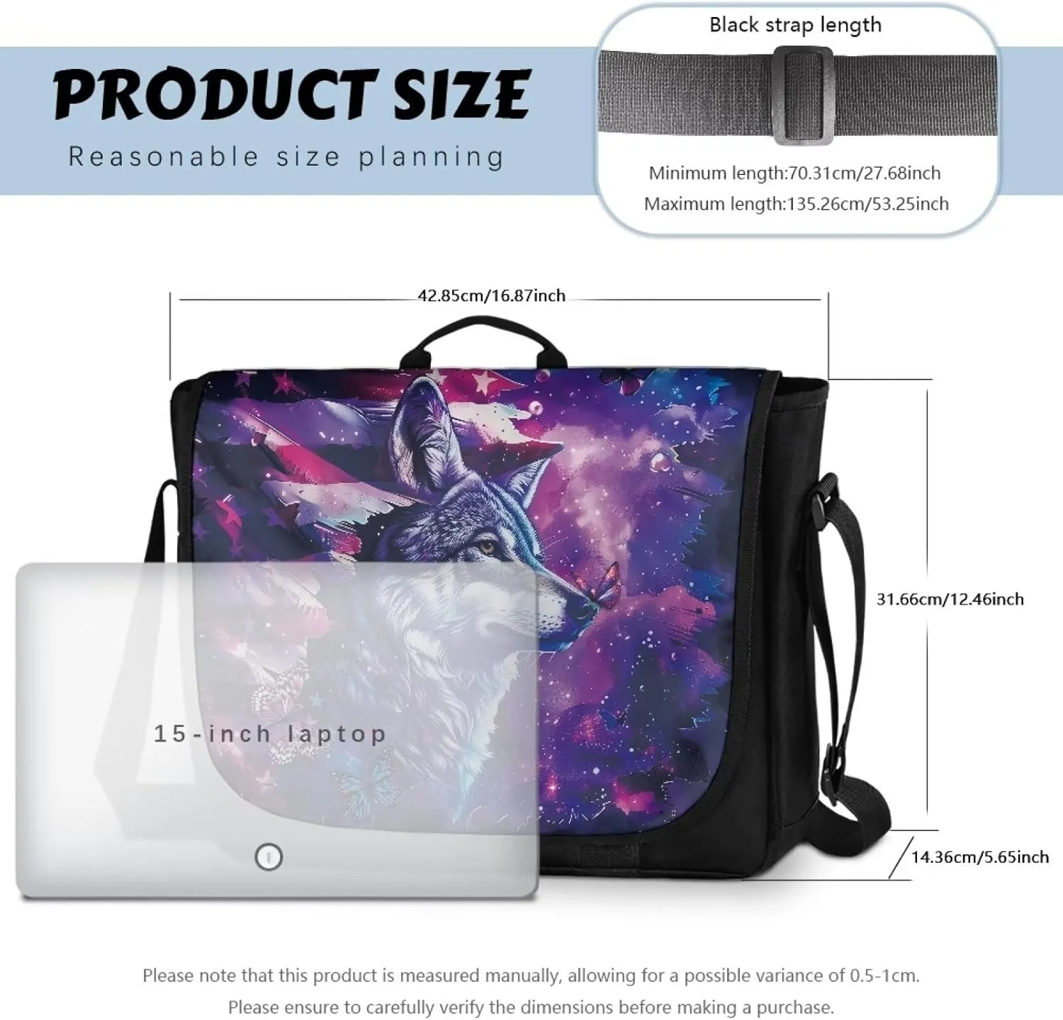 Casual Flap Crossbody Bag for Women Large Messenger Bag Vintage Men Shoulder Satchel Handbag for 15inch Laptop