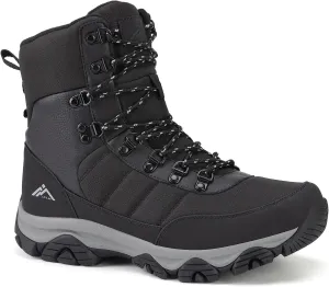 CC-Los Men's Waterproof Winter Snow Boots Warm Fur Lined Lightweight Non-Slip Outdoor Work Boots for Cold Weather