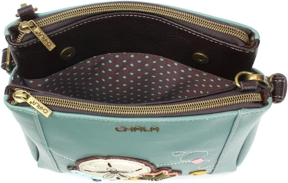 CHALA Merry Messenger RFID Protected Women Faux Leather Shoulder Purse with Adjustable Crossbody Strap