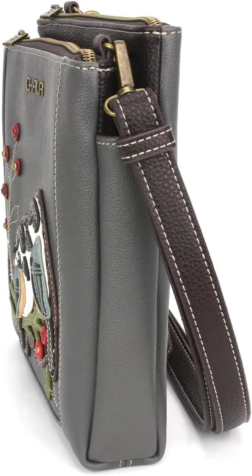 CHALA Merry Messenger RFID Protected Women Faux Leather Shoulder Purse with Adjustable Crossbody Strap