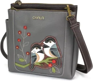 CHALA Merry Messenger RFID Protected Women Faux Leather Shoulder Purse with Adjustable Crossbody Strap