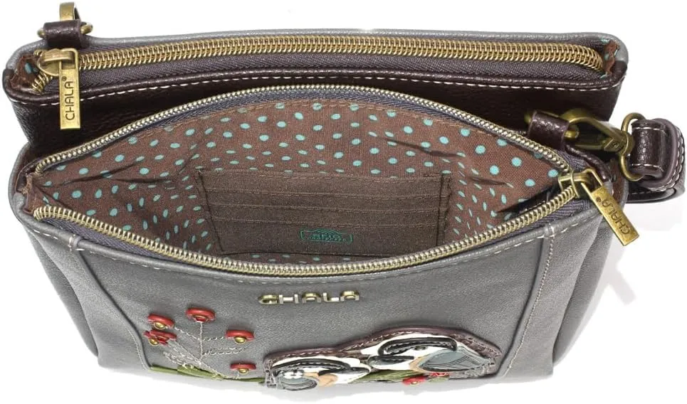 CHALA Merry Messenger RFID Protected Women Faux Leather Shoulder Purse with Adjustable Crossbody Strap