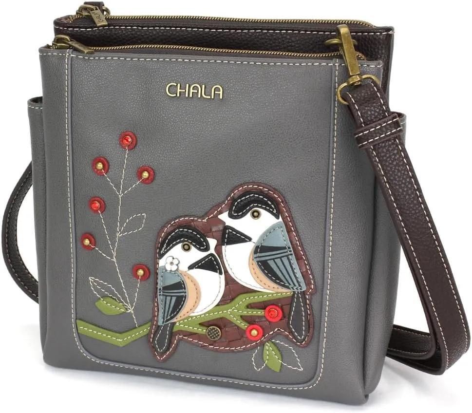 CHALA Merry Messenger RFID Protected Women Faux Leather Shoulder Purse with Adjustable Crossbody Strap