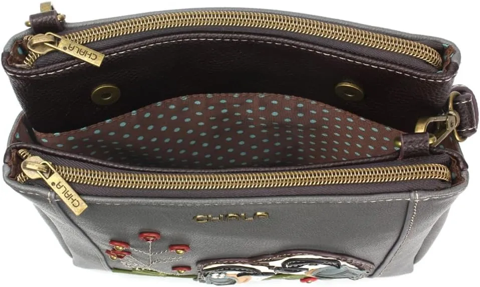 CHALA Merry Messenger RFID Protected Women Faux Leather Shoulder Purse with Adjustable Crossbody Strap