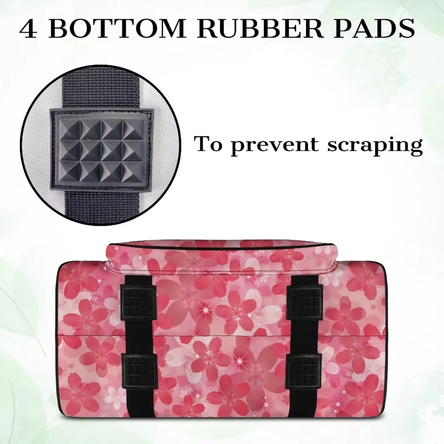 Cherry Blossom Sewing Machine Tote Bag Sewing Machine Carrying Case with Multiple Storage Pockets Handbag Sewing Accessories Tote Carrier for Notions & Crafts