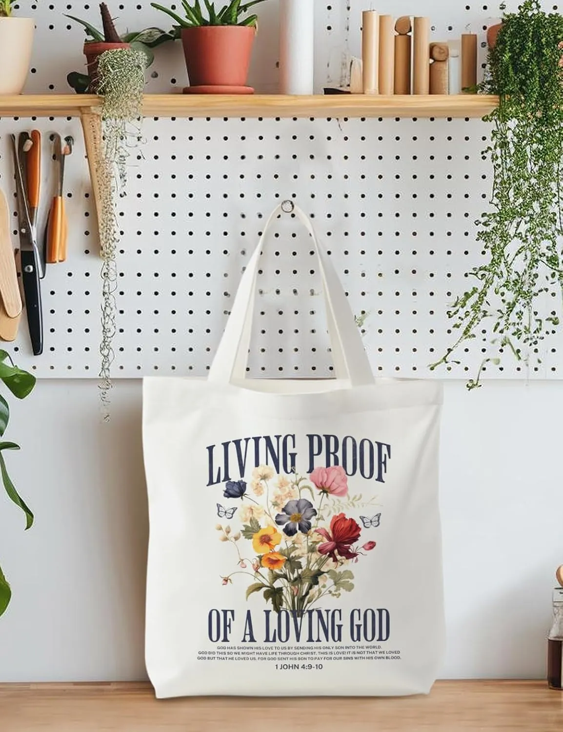 Christian Canvas ote Bag, Christian Bag, Christian Gifts for Women