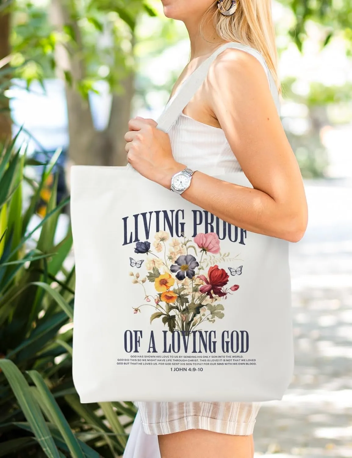 Christian Canvas ote Bag, Christian Bag, Christian Gifts for Women