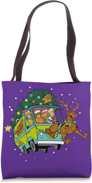 Christmas Scooby Doo Mystery Machine Reindeer Gang Tote Bag