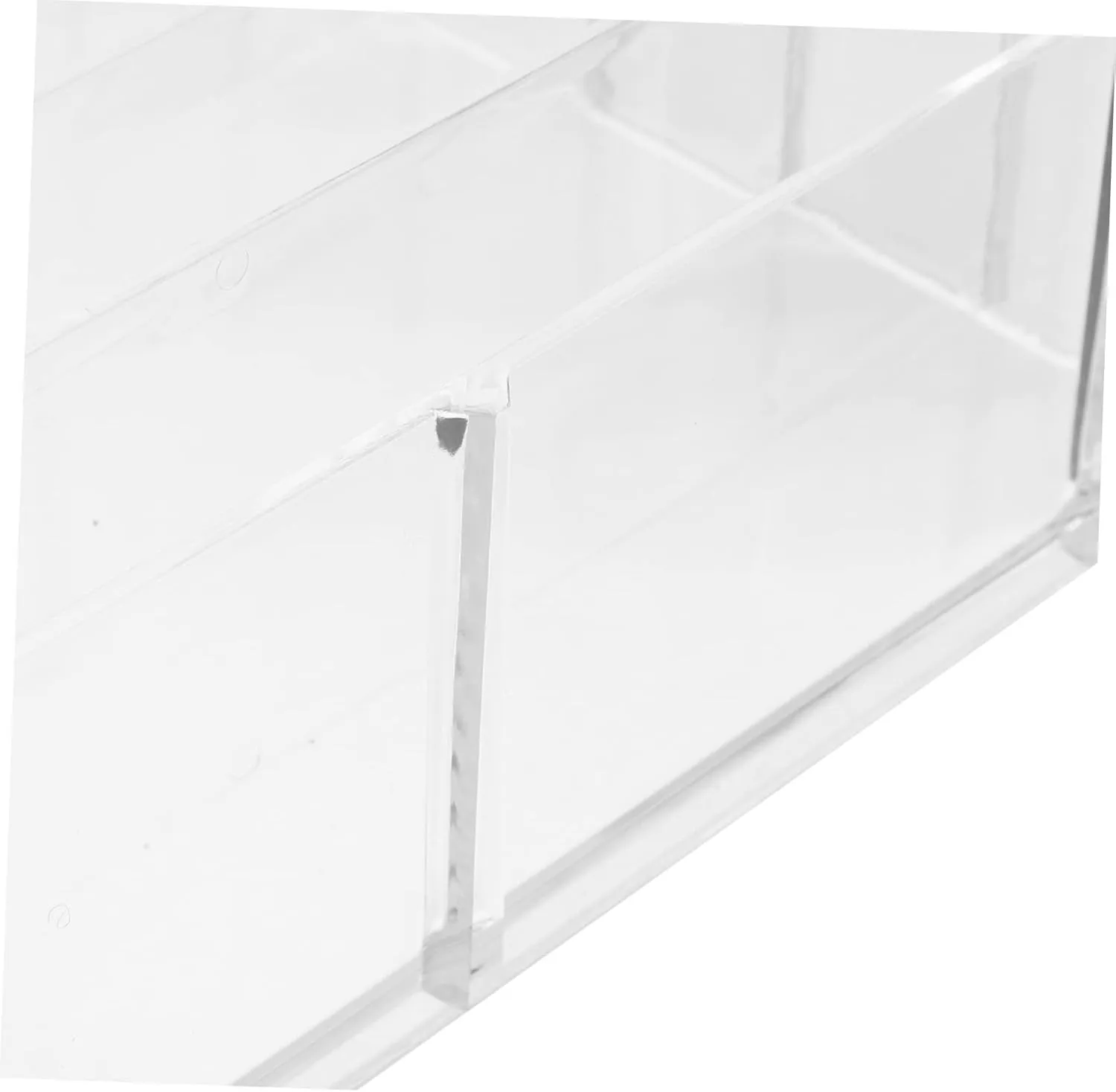 Ciieeo Multi-compartment Eyeshadow Palette Organizer 8 Section Divided Box Money Tray Stylish Desktop Makeup Storage