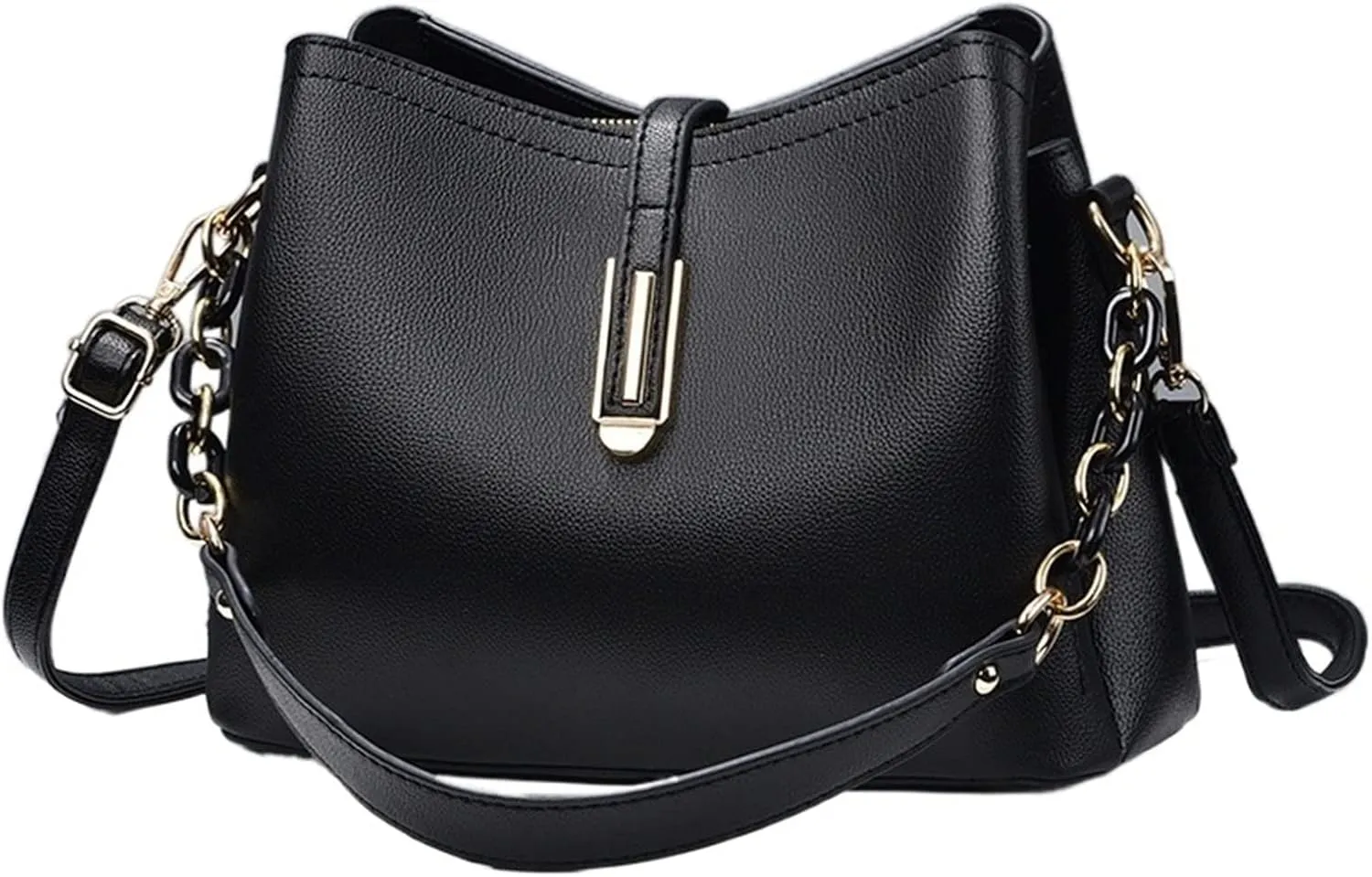 Classic Simple Bucket Bag, Women's Elegant Shoulder Bag, All-Match Bag For Work
