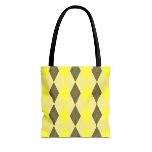 Classic Tote - Yellow Argyle
