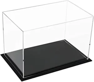 Clear Acrylic Display Case Box ，Versatile Collectibles Display Dustproof Showcase with Thickening Base，for Display Action Figures Home Storage Organizing Toys (22x13x12inch/55x33x30cm)