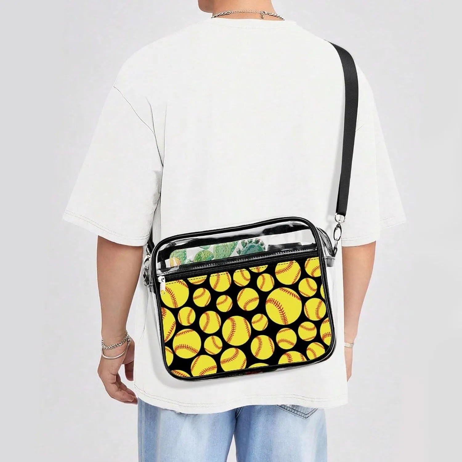 Clear Bag Stadium Approved, Women Clear Crossbody Purse Bag, Clear Stadium Bags for Sporting Events, Concerts