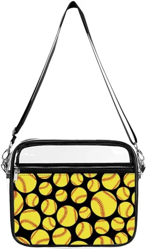 Clear Bag Stadium Approved, Women Clear Crossbody Purse Bag, Clear Stadium Bags for Sporting Events, Concerts