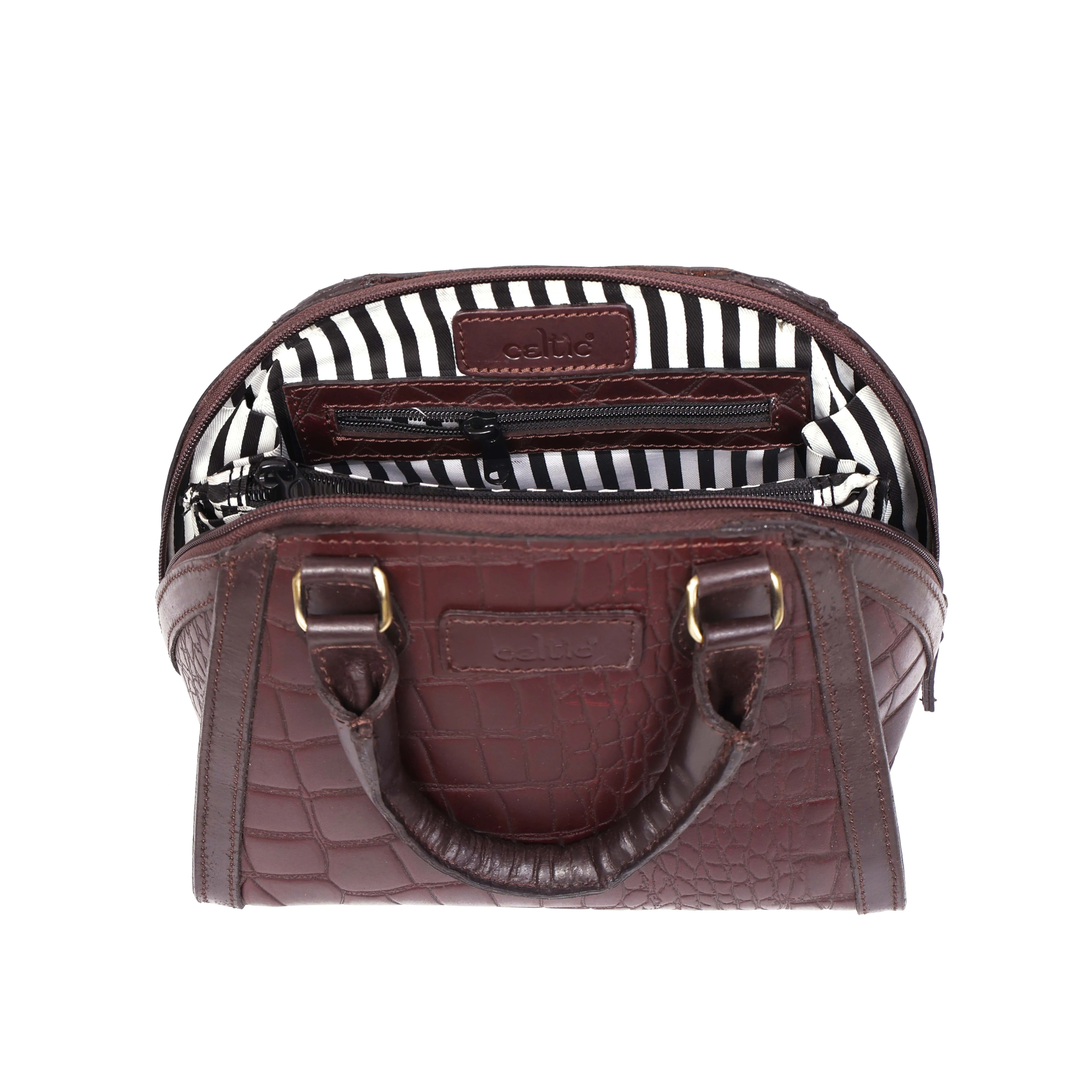 Cletic New Classic Leather Handbag with Detachable Sling Strap – Elegant & Versatile Art: BG-1597